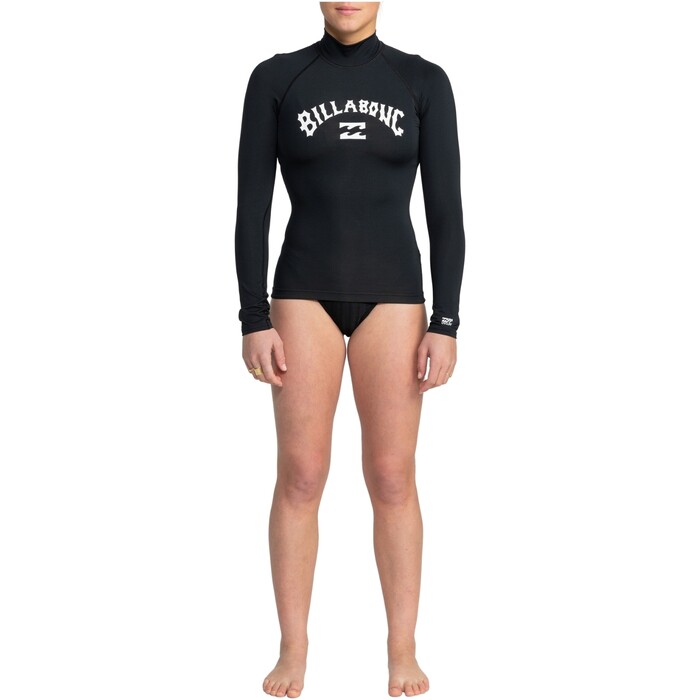 2024 Billabong Womens Tropic Surf Long Sleeve Rash Vest EBJWR03020 - Black